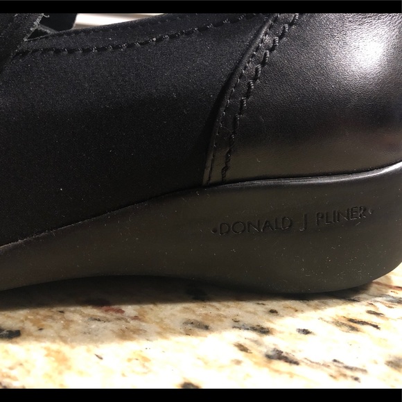 Numero-D Black slip on shoe: crepe elastic - Picture 4 of 7